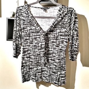 {Banana Republic} Tie-front top